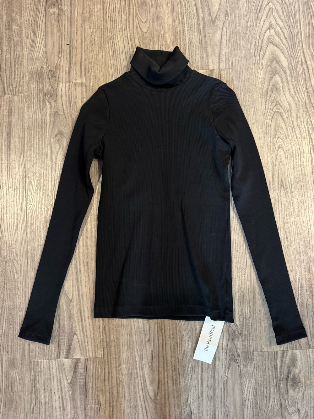 Goldsign Black Long Sleeve Turtleneck Top